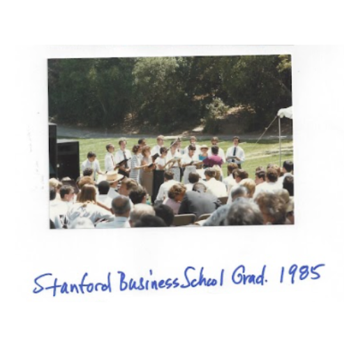 Stanford Business School Graduation 1985